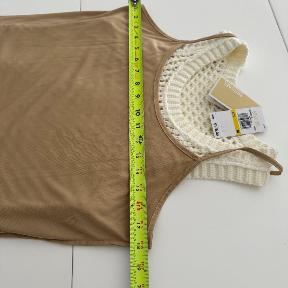 Michael Kors Fringe Trim Knit Dress, New, Size M - Picture 15 of 17